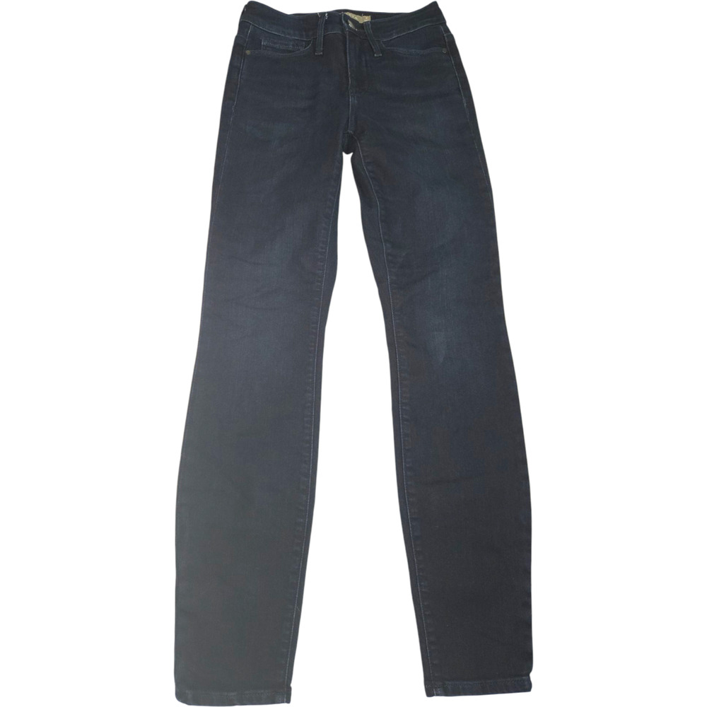 Athleta Women's Size 0 Dark Wash Stretch Flex Mid Rise Skinny Jeans 29" Inseam